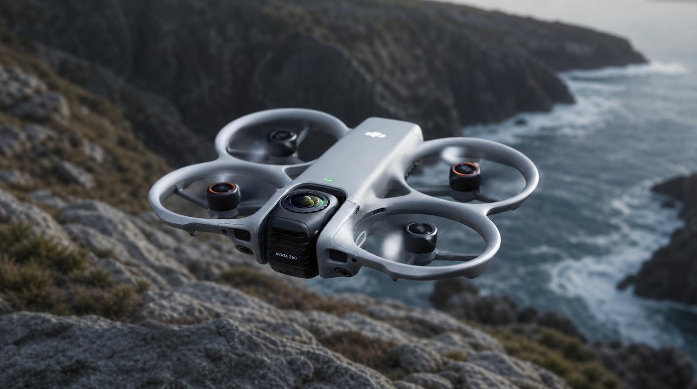 Dron DJI Avata 360 z kamerą sferyczną